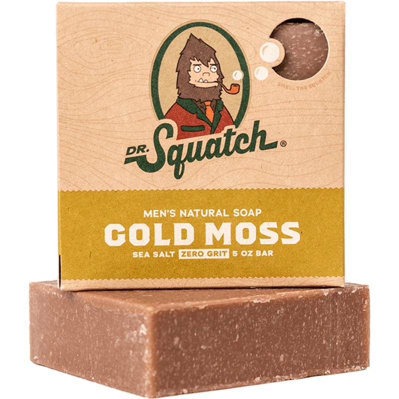 Gold Moss Bar Soap by Dr. Squatch--Lemons and Limes Boutique