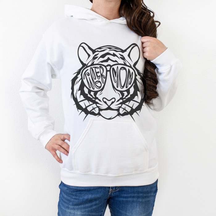 Cool Tiger Mom Hoodie on White--Lemons and Limes Boutique