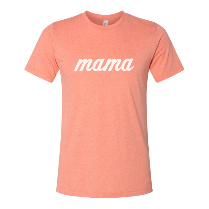 Mama T-Shirt on Heathered Sunset--Lemons and Limes Boutique