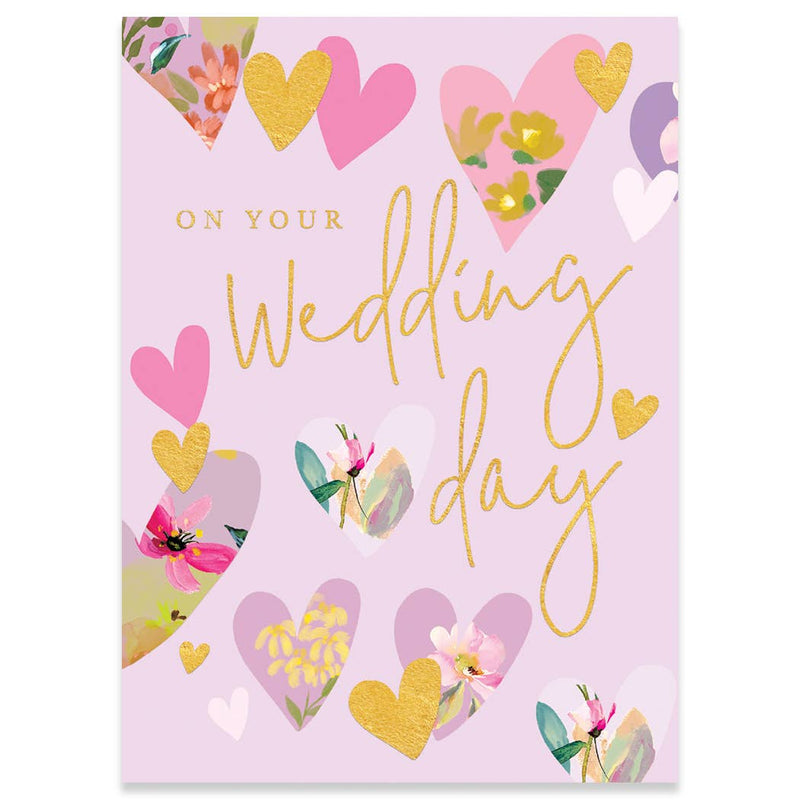 Hearts Wedding Greeting Card--Lemons and Limes Boutique