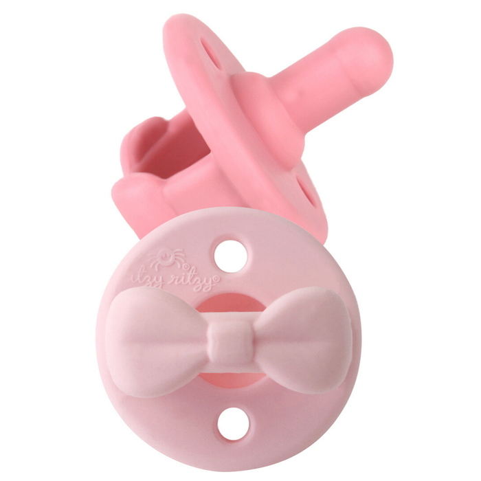 Sweetie Soother™ Pacifier Sets in Pink Bows--Lemons and Limes Boutique