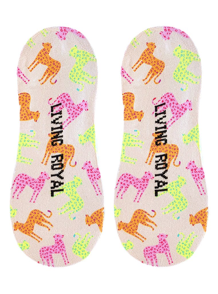 Cheetah Liner Socks-Socks-Lemons and Limes Boutique