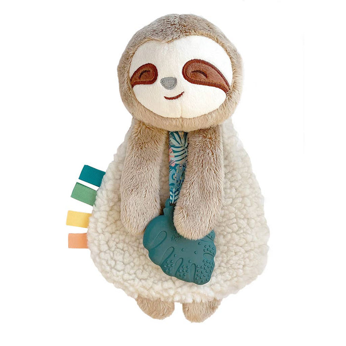 Itzy Lovey™ Plush Sloth with Silicone Peyton the Sloth Teether Toy--Lemons and Limes Boutique
