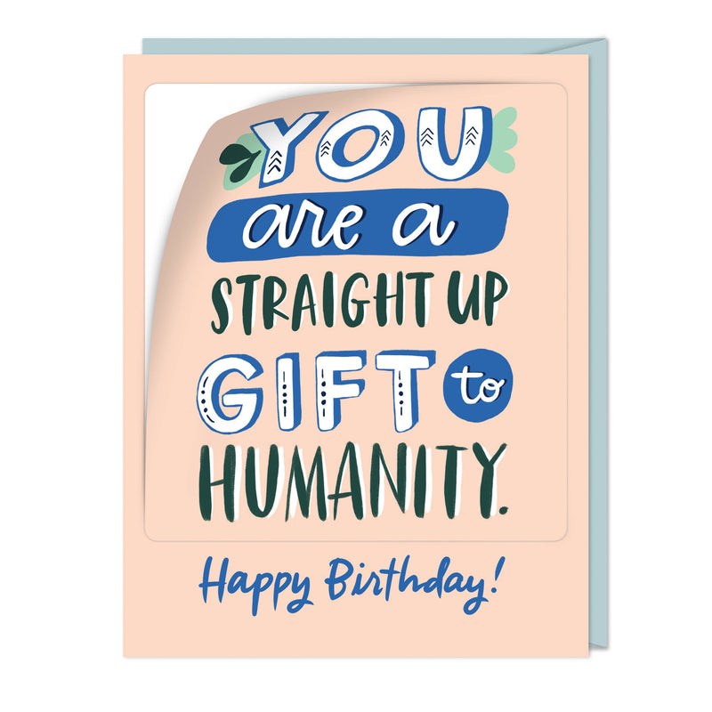 Gift to Humanity Birthday Sticker Card--Lemons and Limes Boutique