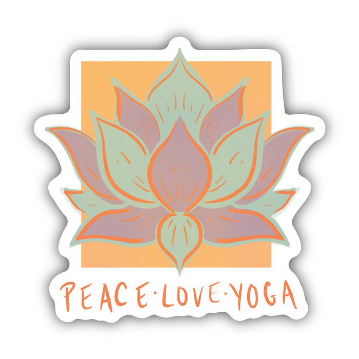 Peace. Love. Yoga. Sticker--Lemons and Limes Boutique