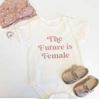 Future Is Female Baby Short Sleeve Body Suit--Lemons and Limes Boutique
