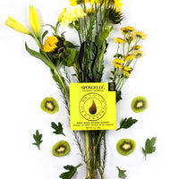Boxed Flower Body Wash Infused Buffer in Coconut Verbena by Spongelle--Lemons and Limes Boutique