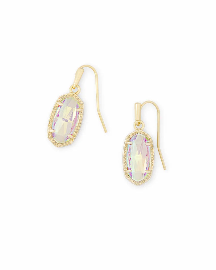 Lee Drop Earrings Gold Dichroic Glass by Kendra Scott-EARRINGS-Lemons and Limes Boutique