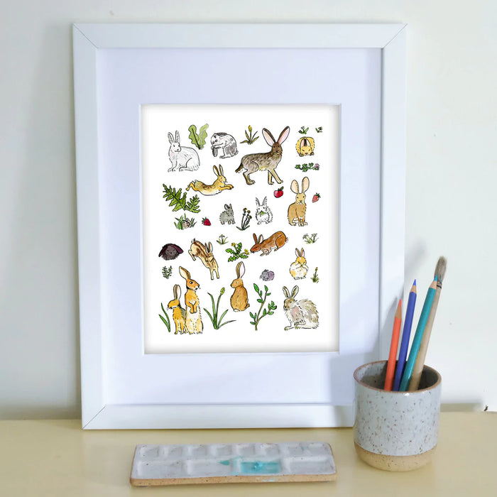 Year of the Rabbit 8x10 Art Print--Lemons and Limes Boutique