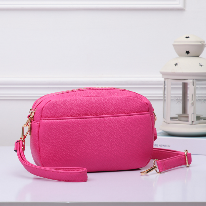 The Luna Petite Crossbody in Fuchsia-Lemons and Limes Boutique