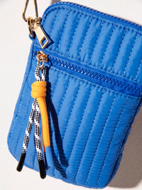 Ezra Quilted Phone Holder in Ultramarine by Shiraleah-Lemons and Limes Boutique