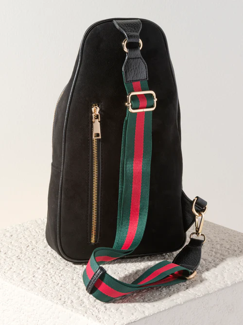 Blakely Sling Bag in Noir by Shiraleah-Lemons and Limes Boutique