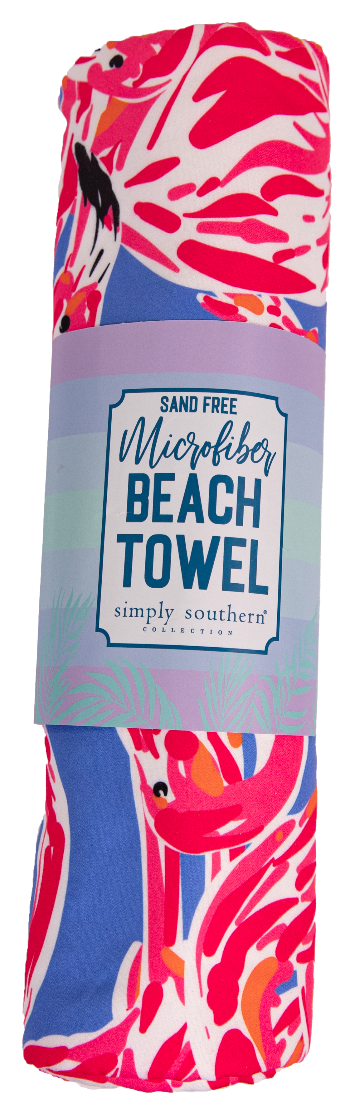 Simply Southern Beach Towel in Flamingo-Lemons and Limes Boutique