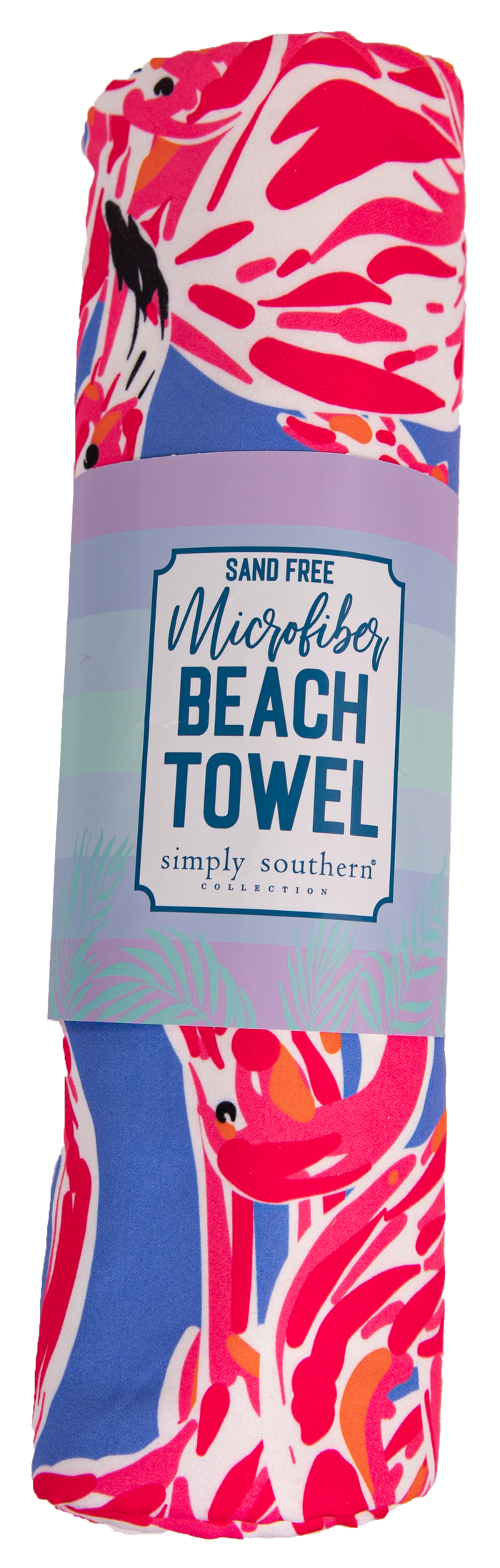 Simply Southern Beach Towel in Flamingo-Lemons and Limes Boutique