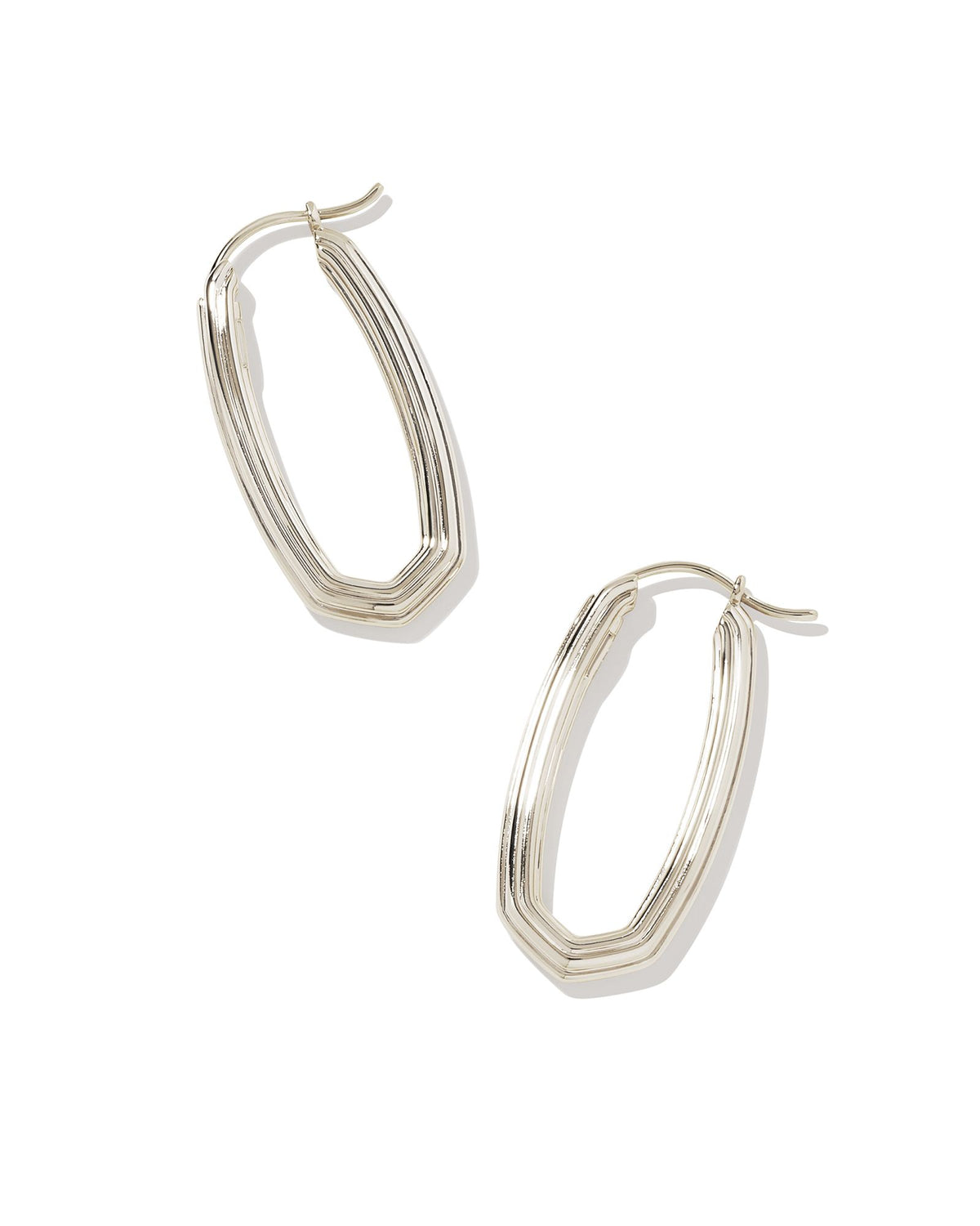 Heather Hoop Earrings in Silver Kendra Scott-Lemons and Limes Boutique
