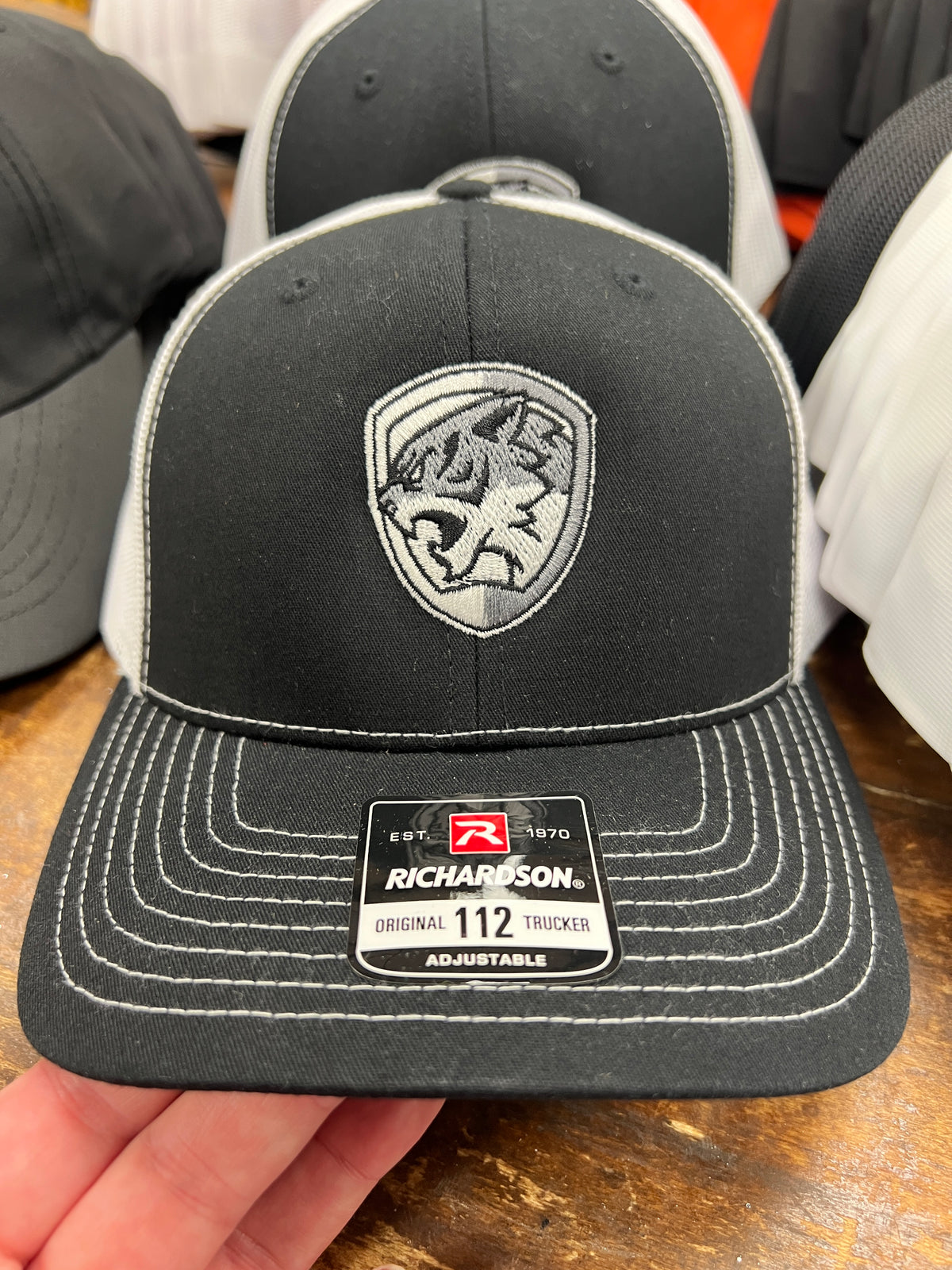 Silvercats Embroidered Trucker Hat in Black/White-Lemons and Limes Boutique