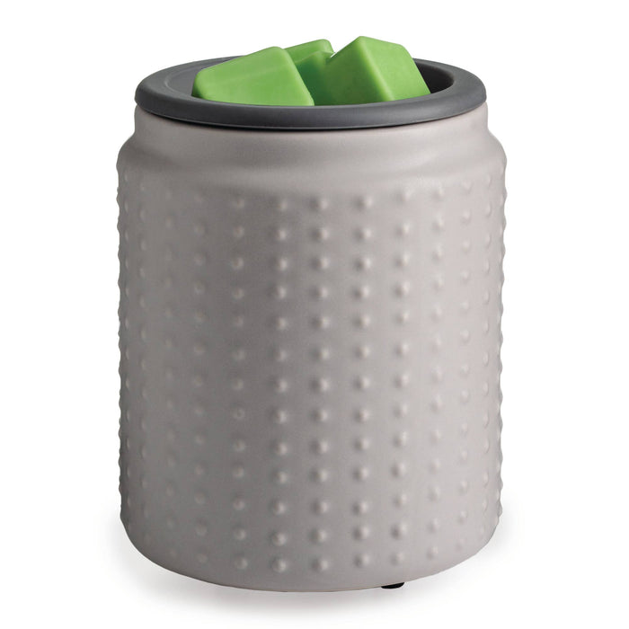 Flip Dish Warmers in Gray Hobnail--Lemons and Limes Boutique