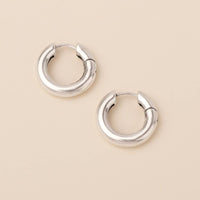 Stellar Sterling Silver Hoop Earrings--Lemons and Limes Boutique