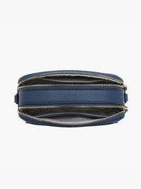Sky Dual Zip Crossbody w/ Slip Pocket in Navy-Lemons and Limes Boutique