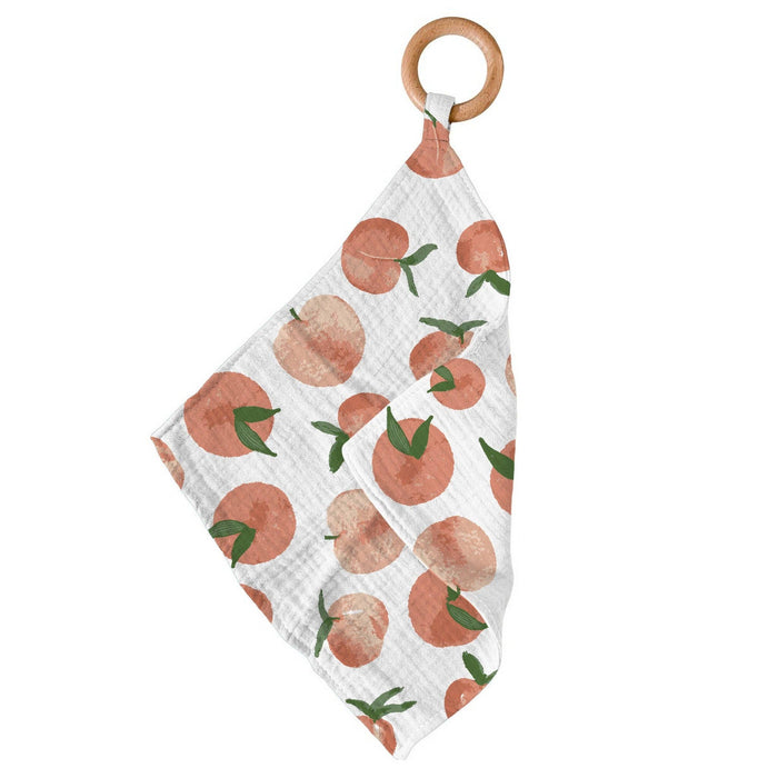 Carnelian Peaches Bamboo Newcastle Teether--Lemons and Limes Boutique