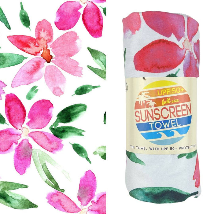 UPF 50+ Pool & Beach Towel in Pretty in Pink--Lemons and Limes Boutique