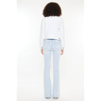 White Denim Jacket by Kan Can USA--Lemons and Limes Boutique