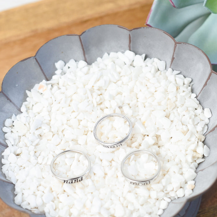 Sterling Silver Stamped Nana Ring-Ring-Lemons and Limes Boutique