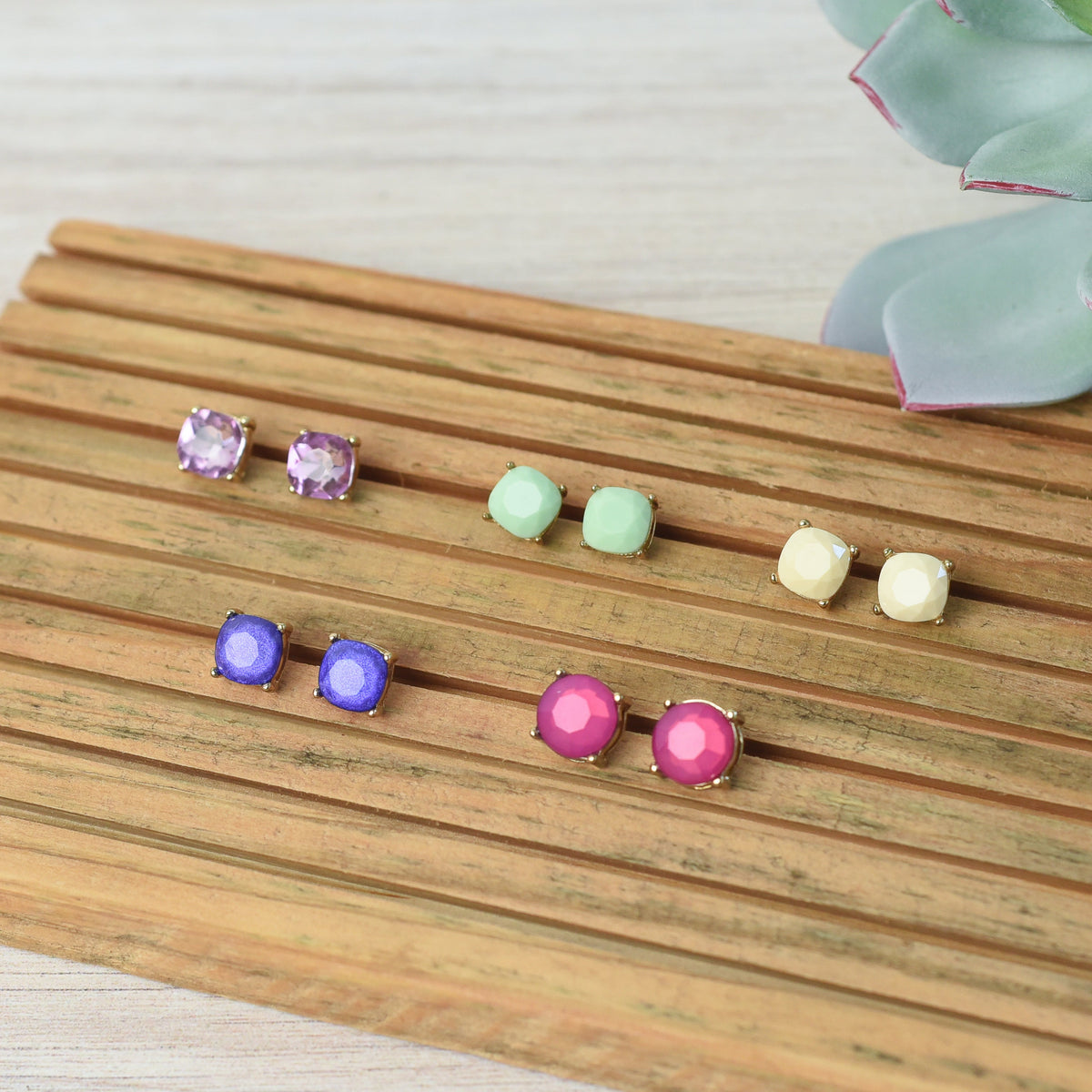 Bauble Stud Earrings-Stud Earrings-Lemons and Limes Boutique