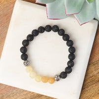 Lava Stone Diffuser Stretch Bracelet Set (Individuals or Assorted set of 6)-Bracelet-Lemons and Limes Boutique