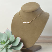 Love Bar Pendant Necklace-Necklace-Lemons and Limes Boutique