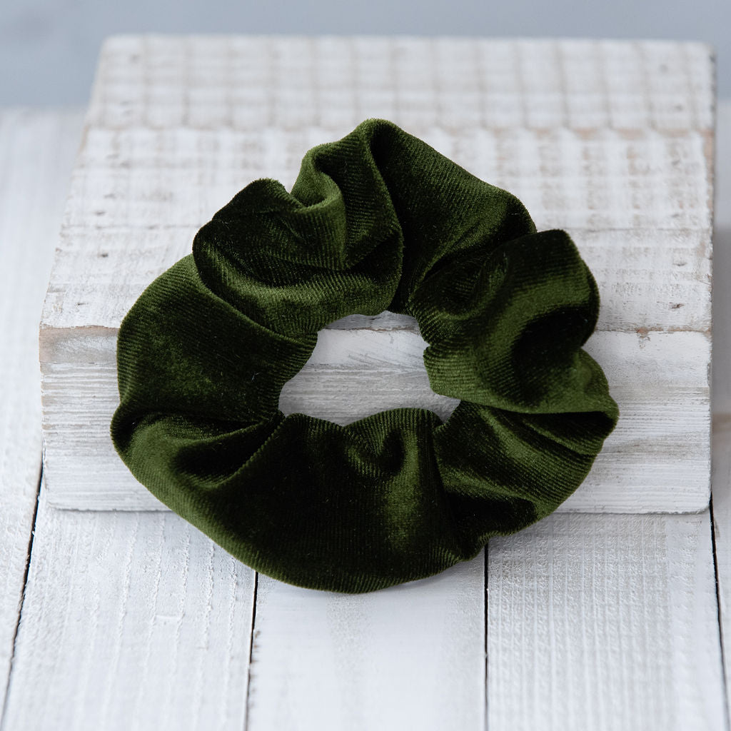 Hidden Zipper Velvet Scrunch Assorted individual-Hair Accessories-Lemons and Limes Boutique