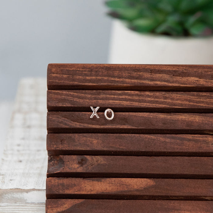 XO Love Stud Earrings-Stud Earrings-Rose Gold-Lemons and Limes Boutique