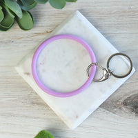 Penny Hands Free Slim Glitter Silicone Bangle Keychain Ring-Keychain-Lilac-Lemons and Limes Boutique