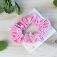 Velvet Hair Scrunch-Hair Accessories-Pink-Lemons and Limes Boutique