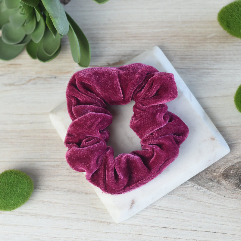 Velvet Hair Scrunch-Hair Accessories-Orchid-Lemons and Limes Boutique