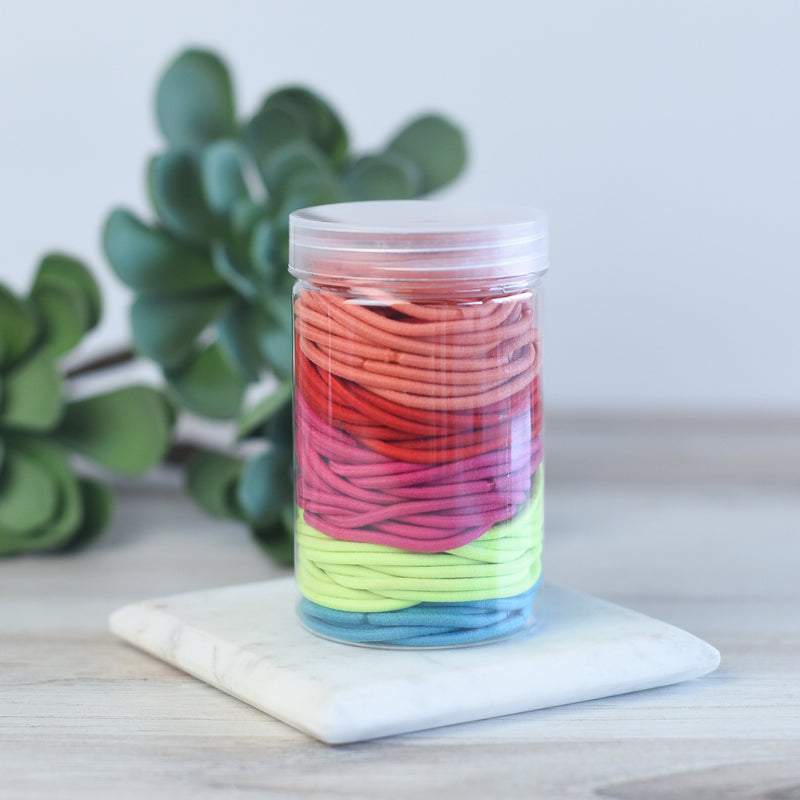 Harper Hair Tie Jars-Classic-Brights-Lemons and Limes Boutique