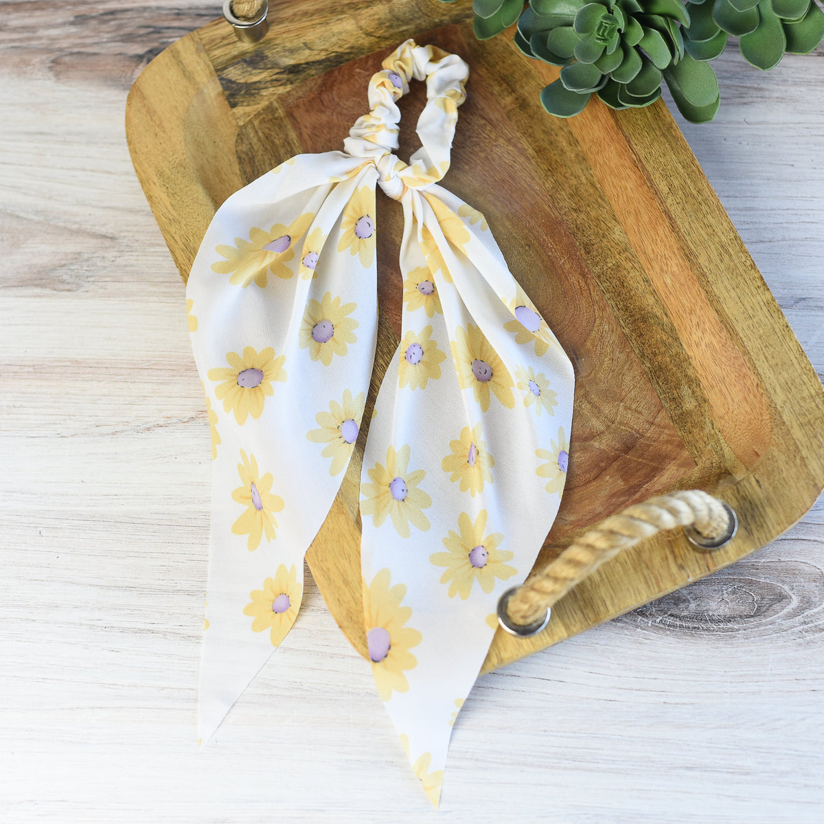 Daisy Hair Scarf--Lemons and Limes Boutique
