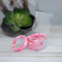 Fabric Softie Hair Ties-Hair Accessories-Pink Hearts-Lemons and Limes Boutique