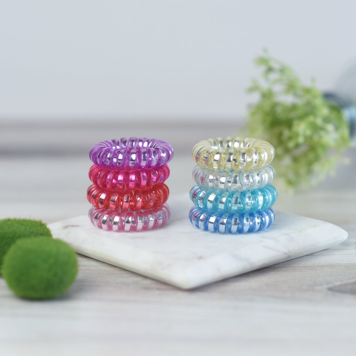 Medium Lauren Lane Hair Coil Set in Shimmer Brights--Lemons and Limes Boutique