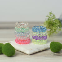 Medium Lauren Lane Hair Coil Set in Translucent-Hair Accessories-Lemons and Limes Boutique