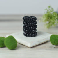 Caroline Medium Lauren Lane Hair Coil Set in Onyx--Lemons and Limes Boutique