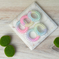 Medium Lauren Lane Hair Coil Set in Rainbow Ombre--Lemons and Limes Boutique