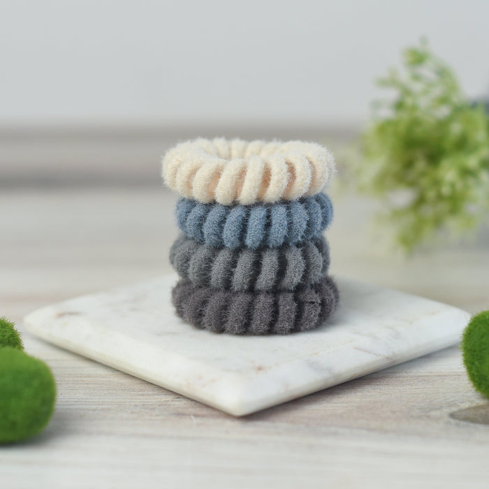 Medium Chenille Lauren Lane Hair Coil Set in 4 Color Sets-Hair Accessories-Lemons and Limes Boutique