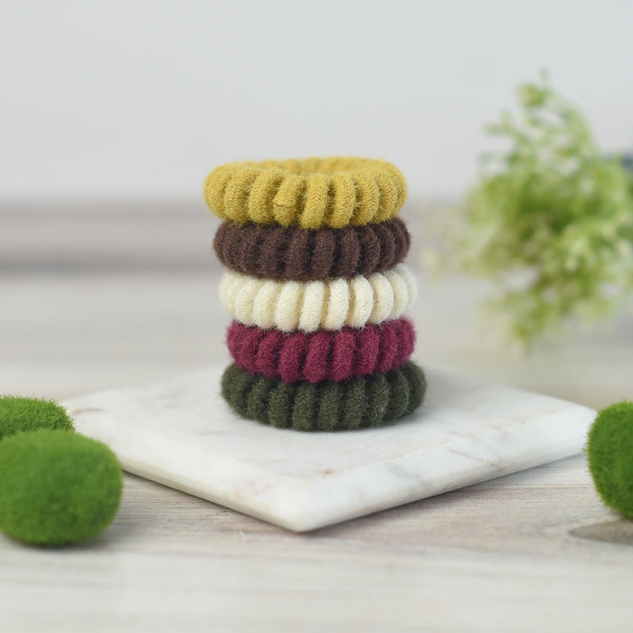 Medium Chenille Lauren Lane Hair Coil Set in Pastel or Harvest-Harvest-Lemons and Limes Boutique