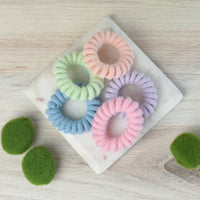 Medium Chenille Lauren Lane Hair Coil Set in Pastel or Harvest--Lemons and Limes Boutique