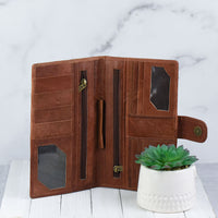 Genuine Leather and Hide: Travel Wallet-Wallet-Lemons and Limes Boutique