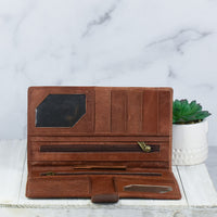 Genuine Leather and Hide: Travel Wallet-Wallet-Lemons and Limes Boutique