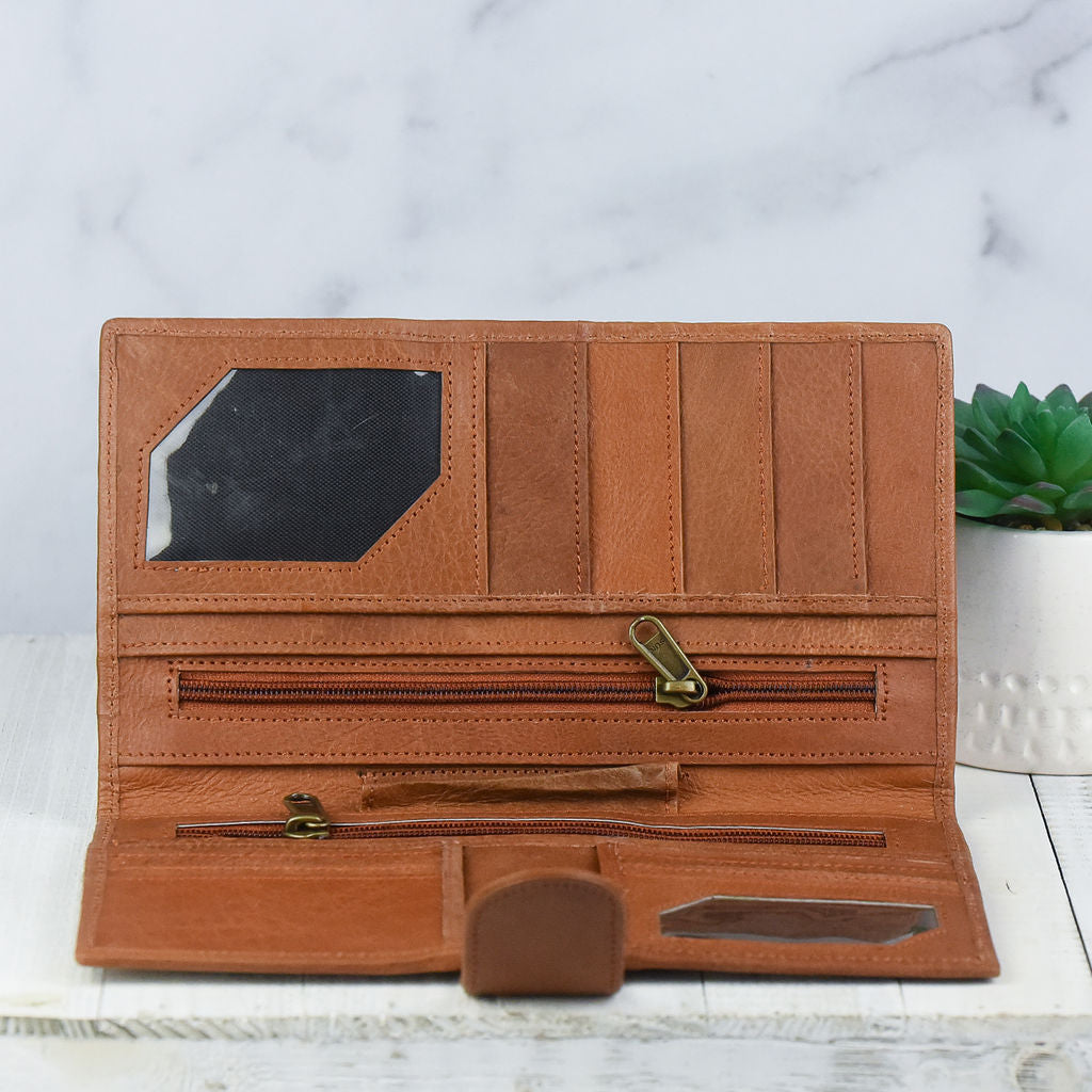 Genuine Leather and Hide: Travel Wallet-Wallet-Lemons and Limes Boutique