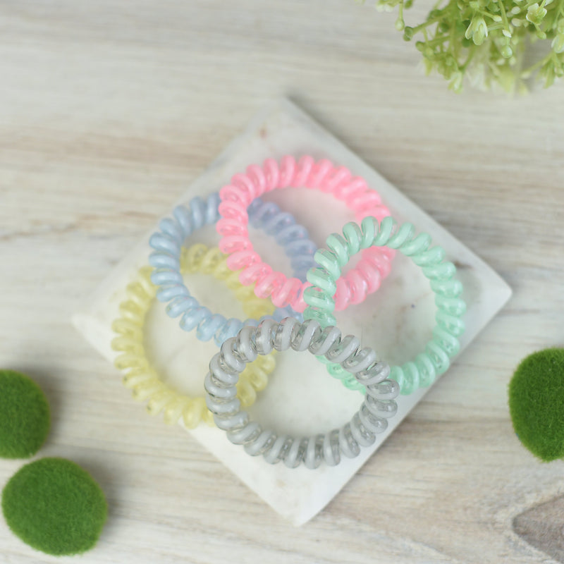 Large Lauren Lane Hair Coil Set in Pastel Pop--Lemons and Limes Boutique