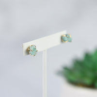 Tory Semi Precious Natural Stone Claw Stud Earrings--Lemons and Limes Boutique